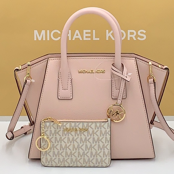 Michael Kors Avril Small Leather Top-Zip Satchel and Small Wallet Coinpouch Set - Picture 2 of 16